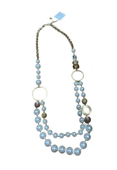 COLLANA LUNGA CON PERLE PAVIE' CL.23.56B