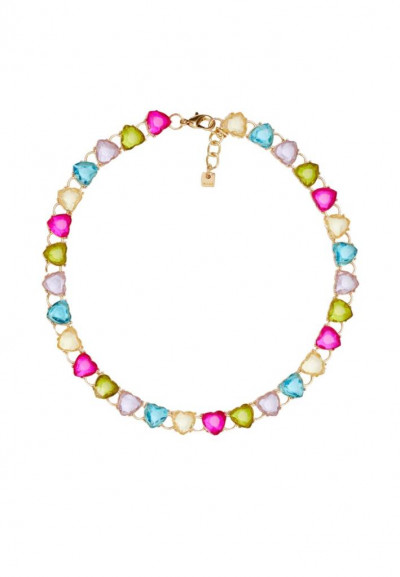 COLLANA CUORE CON PIETRE RAINBOW...