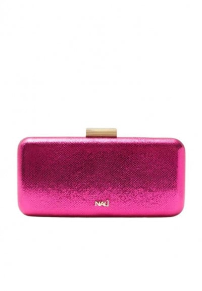 CLUTCH NADINE METALLIC FUCSIA NALI'...