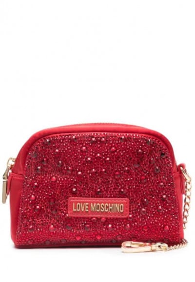 Tracolla con strass Love Moschino...