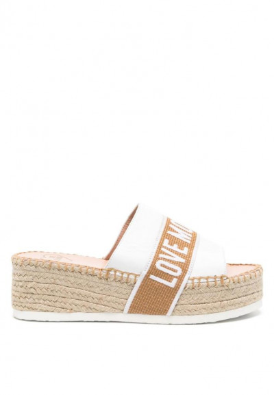 Espadrillas con zeppa Love Moschino...