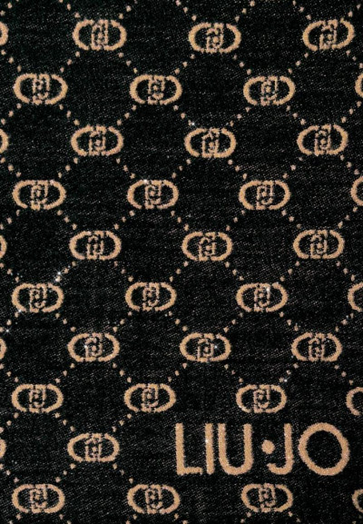 Stola con logo lurex® jacquard Liu Jo