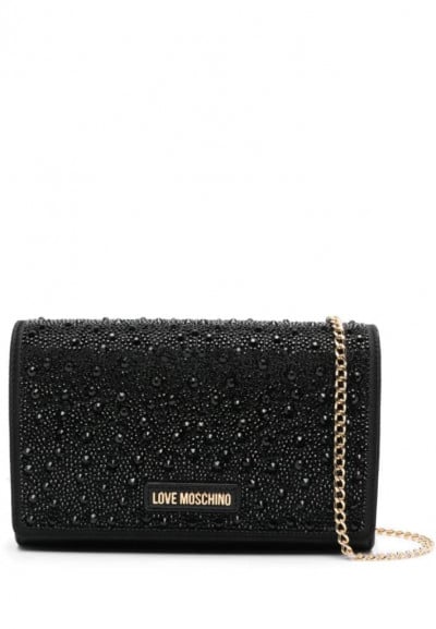 Tracolla con strass Love Moschino...