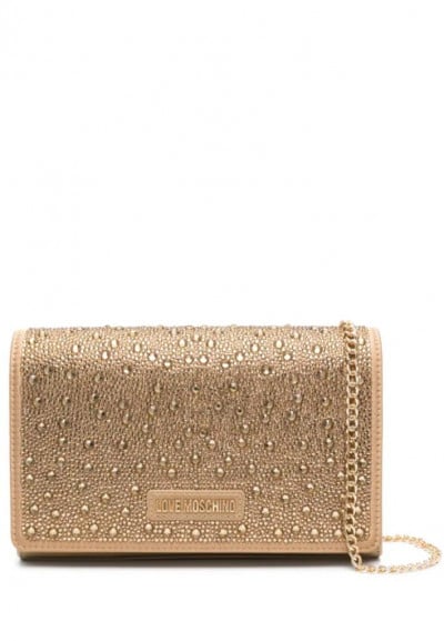 Tracolla con strass Love Moschino...