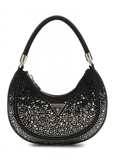 Borsa a spalla con strass Guess