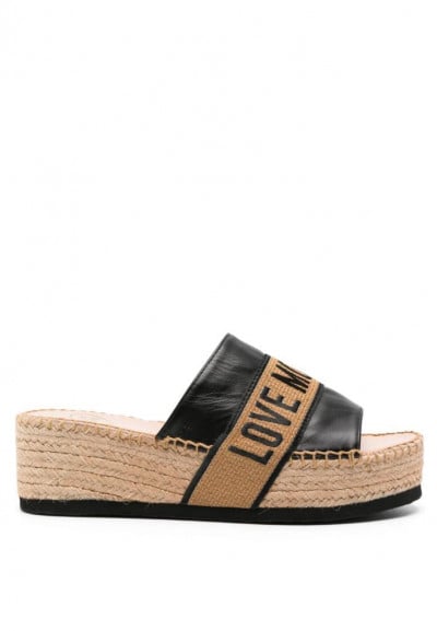 Espadrillas con zeppa Love Moschino...