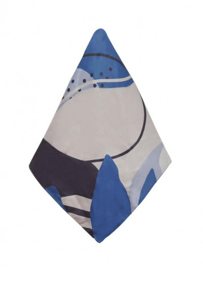 FOULARD FANTASY FANGO/BLU NALI'