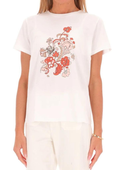 T-shirt Ovest con stampe e paillette...