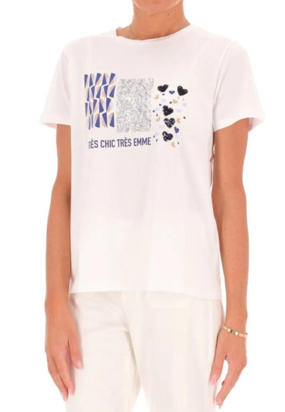 T-shirt Ovest con stampe e paillette...