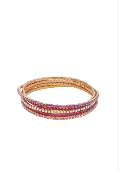 SET BRACCIALI LILY ELASTIC VIOLA NALI'