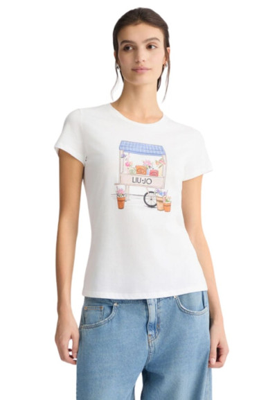 T-shirt con stampa Liu Jo