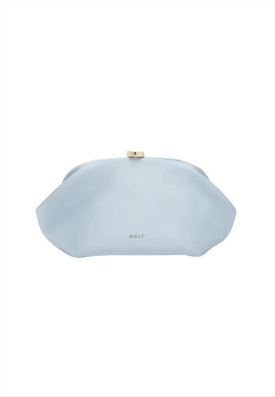 POUCH ANIKA IN RASO AZZURRO NALI'